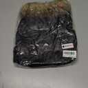 LESYPET Dog Leather Jacket for Small Dogs, Waterproof Dog Winter Jacket Puppy Coat with Fleece Lined, Ultra Warm Fur Collar Doggie Coat, Black XX-Large