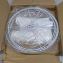 Drum Lamp Shades (Spider Fitter & E27/E26/E14 Fitter) for Table Lamps 13" Top x 13" Bottom x 9.8" High White Lampshade Set of 2 Lamp Shade for Floor Lamps Bedside Lamps, White, Assembly Required