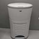 Diaper Dekor EKO Classic Diaper Pail, White | ONLY Eco-Friendly Diaper Pail Made with 70% Recycled Materials | Hands-Free: StepDropDone | Cost-Effective Refill System