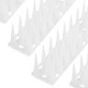 OFFO Bird Spikes, Keep Birds Pigeon Woodpecker Away Device Outdoor, Covers 48.3 Feet(14.7m), Frosted White
