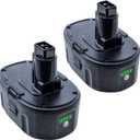 DTK 7.0Ah 18V Battery Replacement for Dewalt, 2Pack 18V Lithium Ion Battery Compatible with Dewalt DC9096 DC9098 DC9099 DW9095 DW9096 DW9098 DE9039 Cordless Tools