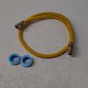 Puxyblue [2025 NEW] 48" Flexible Gas Line Kit for Dryer Stove Range Water Heater - 1/2" OD(3/8" ID) Flexible Stainless Steel Gas Dryer Kit Come with 1/2" MIP x 1/2" FIP Additional Raw Belt