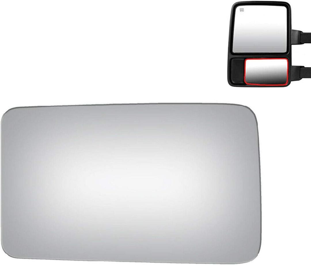 WLLW Mirror Glass fit for 13-14 F-150 08-20 F250 F350 F450 Super Duty 17-20 F550 Super Duty 16-21 F650 F750 Driver Side (Lower Convex)
