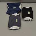 wegreeco Washable Dog Diapers - Washable Male Dog Belly Wrap - Pack of 3 - (Black, Charcoal, Navy, Medium)