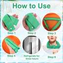 6pcs Cooling Neck Wraps, Cooling Bandana with Button Neck Cooler Ice Scarf for Women Men Summer Cycling Outdoor Must-Have Gift Sport Activities