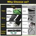 2 x Trash Can Locks for Animals, Upgrade Raccoon Bear Proof Trash Can Lock, Easy to Install, Long Lasting Strap Lid Garbage Can Lock for Out Door Garbage Can 1 Set