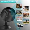 Mini Wireless Cameras, 1080P HD WiFi Small Video Cam with Motion Detection, Night Vision & App Control, Portable Indoor Camera for Home, Office, Baby and Pet Use 3 Pack