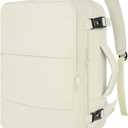 Taygeer Travel Backpack for Women, Carry On Backpack with Shoe Pouch, TSA 15.6" Laptop Back Pack Flight Approved, College Gym Bag Casual Daypack for Weekender Business Hiking, Beige (Large)