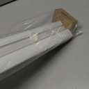 LazBlinds 1" Light Filtering Vinyl Mini Blinds, White, 35.5" W x 48" H