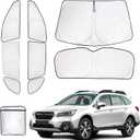 ZATOTOO Car Window Shades for 2020-2024 Outback Sun Shade for Side Window Front & Rear Windshield and Triangular Window Shade Privacy UV Ray Sun Blocker Heat Insulation for Camp Nap Long Time Parking