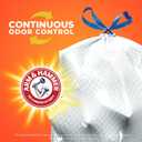 Hefty Ultra Strong 13 Gallon Trash Bags, Tall Kitchen Trash Bags 13 Gallon Size, Drawstring Closure, Continuous Odor Control, White, Citrus Twist Scent, 80 Bags