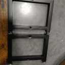 Step Stool, NomNest Height-Adjustable Wooden Step Ladder Metal Foot Stool Small Kitchen Stool Helper for Toddler Adults, Ladder Chair for Home Bedside Bathroom Sink Potty-Black