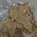 20 Pieces Burlap Bows Burlap Bow Knot Handmade Burlap Decorative Bowknot Natural Ornament Bow for Christmas Decoration Tree Festival Holiday Party Supplies (Beige)