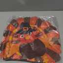 Thanksgiving Turkey Placemats Set of 6, 13.5" x 13.5" Thanksgiving Die Cut Place Mats Turkey Pattern Autumn Table Mat for Fall Holiday Party Festive Kitchen Dining Tableware Decorations