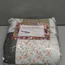 Brilliant Sunshine Rose and Toile Patchwork Couch Cover, Quilted Oversized Loveseat Slipcover, 54" Seat Width, Slip Resistant Furniture Protector, 2" Strap, Washable Couch Cover for Dogs, Rose Grey