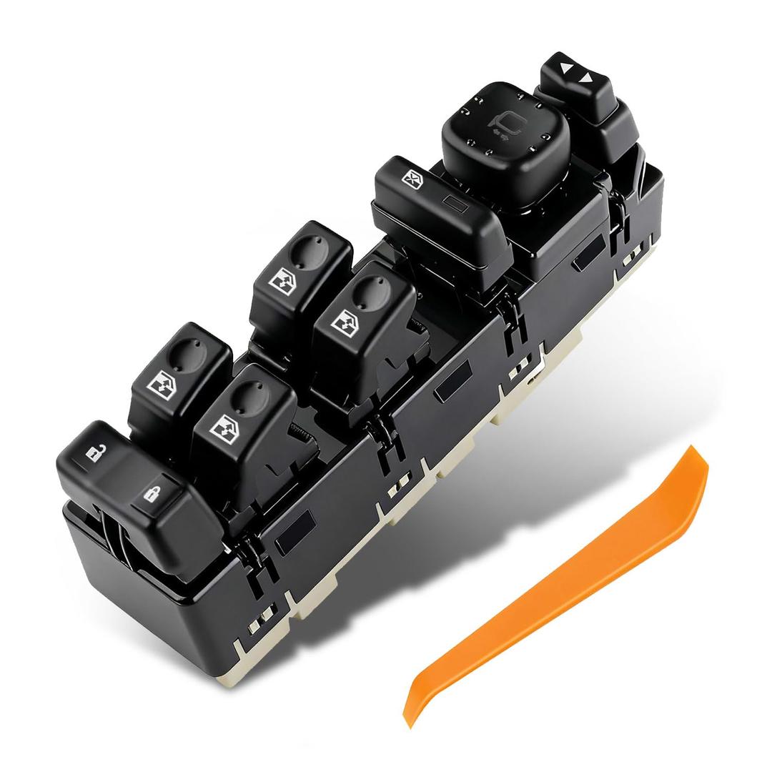 15883319 Front Driver Side Master Power Window Mirror Control Switch for 2003-2006 GMC Sierra Chevy Silverado Avalanche Suburban Tahoe Escalade Yukon Cadillac Hummer H2 Replace OE 920-022 15112971
