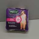 Depend Night Defense Adult Diapers, Incontinence & Postpartum Bladder Leak Underwear for Women, Disposable, Overnight, Medium, Blush, 15 Count