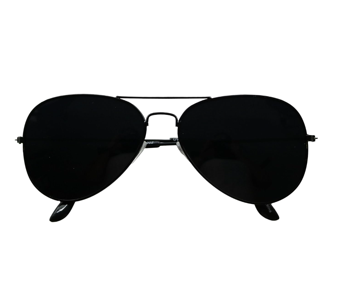 LIVHO Smoke Lens Pilot Sunglasses Retro UV400 Classic Metal Frame Shades
