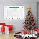 Jumbo Christmas Word Search Poster,Giant Christmas Word Find Puzzle Poster Game,Large 36"X24" Words Find Wall Poster Fun Interactive Party Activity