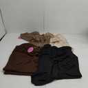 Velvelhall 4 Pack Women's Wide Leg Sweatpants Drawstring Lounge Joggers for Women Straight Pants Elastic Waist with Pockets(Black, Brown, Khaki, Apricot), Size: 3XL