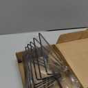 TOPCJ Triangle File Folder Racks,7 Sections File Holder,File Storage Sorter/Stand,Desktop File Organizer,Wire Organizer Rack,Magazine Folder Holder,Letter/Legal,Suitable to Hold Large/Small Items (1-Set)