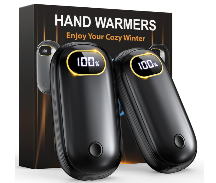 Hand Warmers Rechargeable - 2 Pack Electric Hand Warmers 14000mAh, Dual-Sided Heating Reusable Hand Warmers
