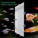 2 Pack Fish Tank Divider, Plastic Grid Cuttable Grid Plate Fish Separator with 12 Suction Cups DIY Designed Clear Easy to Bent 17 * 13in