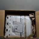 BESTSWEETIE 8x10 Area Rugs for Living Room Washable Moroccan Farmhouse Neutral Geometric Low Pile Non-Slip Soft Print Pattern Rug for Bedroom Kitchen Dining Room Entryway Black/Brown