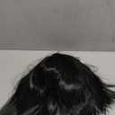 Short Black Wigs for Women Costume 12'' Black Bob Wig with Bangs Cute Natural Soft Hair Wigs for Daily Party AD016BK1