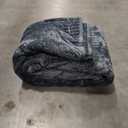 EVERGRACE Velvet Quilt Set King Size, Luxurious Soft Striped Channel Bedding Set, Lightweight Velvet Comforter for All Season, Oversized Bedspread Coverlet with 2 Matching Shams, Stormy Blue