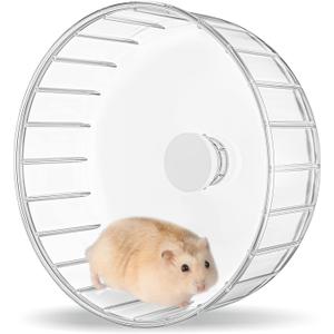 BUCATSTATE Silent Hamster Wheel, 6.7in Exercise Wheel for Gerbil, Dwarf Syrian Hamster, Rat, Mice