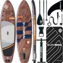 Suncorp 11'x34'' Inflatable Paddle Board, Extra Wide Standup Paddleboard, 420lbs Capacity, Inflatable SUP, Full SUP Kits for Family, Fishing, Yoga&All Skill Levels
