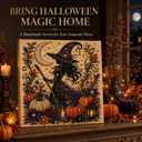 ZLQWE DIY Pearl Diamond Painting Art Kit,2026 New Pearl Beads Art Craft for Adults & Beginners,Gemstone Diamond Dots Beads Painting for Home Wall Decor, Multicolor Halloween 01