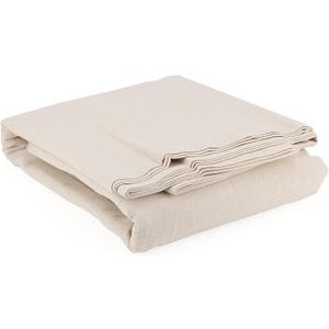 59 Inch x 6.5 Yards Cotton Linen Fabric, Plain Solid Color Cotton Linen Blend Cloth Fabric, Cotton Linen Embroidery Needlework Fabric for Crafts, Tablecloths, Decoration