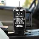 Vivulla68 Christmas Gifts for Grandpa - My Favorite GrandChild Gave Me This Cup Tumbler 40Oz - Grandpa Birthday Gifts from Grandkids, Granddaughter, Grandson - Grandfather Mug, Present for Granddad