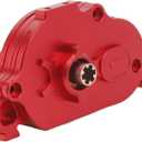 RC Cover Aluminum Alloy Box Housing with Gear Wheel and Pinion for ARRMA SENTON Granite Typhon 1/10 RC Car (Red)