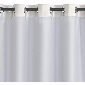 GYROHOME Greyish White Thermal Insulated Room Darkening Curtain Liner 1 Panel, 50"x105" Liner for 108" Length Curtains -Ring Included-
