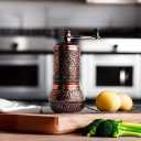 Generic Turkish Pepper Mill Grinder Refillable Spice 4.2"" Manual Crank Handle (Antique Copper), small