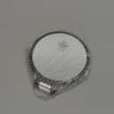 Magnifying Handheld Mirror Double Sided, 1X 15X Magnification Hand Mirrors, Travel Folding Hand Held Mirror, 360Rotation Pedestal Makeup Vanity Mirror (Black)