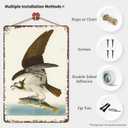 Funny Metal Signs Osprey Fish Hawk Posters Romania Wall Art Retro Bird Tin Sign For Home Room Office Decor 8x12inch