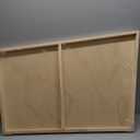 Falling in Art 1 Pack Unfinished Trapezoid Wooden Canvas Panels, 24x36 Gallery Birch Wood Panels, 1 1/2" Deep Art Cradle Boards for Acrylic Painting, Pouring and Burning