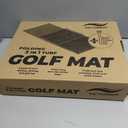 Portable & Foldable Golf Practice Mat – Dual-Turf Golf Hitting Mat for Indoor & Outdoor Swing and Chipping – Fairway & Rough Turf Golf Training Mat for Backyard and Home