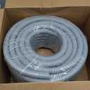 3/4inch 100ft Liquid-Tight Conduit and Connector Kit,Flexible Non Metallic Liquid Tight Electrical Conduit Kit with 5* Straight and 3 * 90-Degree Connector Fittings,3/4 in. Dia