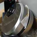 Cuisinart WAF-F30 Round Flip Belgian Waffle Maker, Black/Silver, 1 inch thick