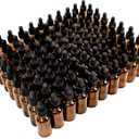 YoleShy 1oz Glass Dropper Bottle, 50 Pack Amber Glass Bottles with Glass Droppers and Black Cap for Essential Oils, Lab Chemicals, Perfumes