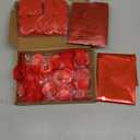 Valentine's Day Decorations Set – 1000 Rose Petals & 31 Red Heart Balloons Kit – Includes LOVE Foil Balloon & Premium Felt Heart Garland – Romantic Room Decor for Anniversary, Proposal, Wedding Night