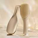 Tangle Teezer Chrome Ultimate Detangler Brush for Wet & Dry Hair, Eliminates Knots & Reduces Breakage for Straight to Curly Hair Types, Champagne Gold