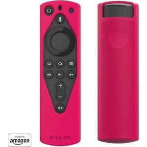 4 x Mission Remote Case for The All-New Fire TV Voice Remote (2018 Version for Fire TV Stick 4K and Fire TV Cube) (Magic Magenta)