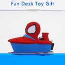 Unsinkable Ship Boat in a Bottle BoxNon Sinking Anime Toy Boat Merch Acrylic Ship Fluid Drift Bottle Decorations Desk Ornament Decor for Fans Boys Girls Gifts Toys for 4 Year Old Boys (Red)