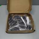 Ravinte 30 Pack (15 Pairs) 1/2" Overlay Cabinet Hinges, Self-Closing Semi-Concealed Face Mount, Matte Black Decorative Hardware with Door Bumpers for Kitchen & Cupboard Doors